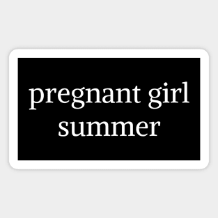 Pregnant Girl Summer Magnet